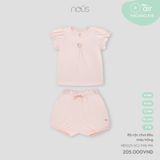 Bộ cộc chui đầu màu hồng Nous Air ( Đào )