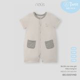 Body liền cộc màu ghi thêu trang trí Nous Petit ( bird )