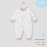 Body liền dài không tất họa tiết hồng Nous Petit