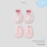 Set BTBC màu hồng tai thỏ Nous 0M