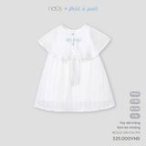 Váy dài trắng kèm áo choàng Nous Petit à petit ( Ocean )