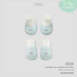 Set bao tay bao chân màu xanh phối màu trắng Nous Air NB