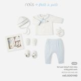 Set quà tặng 5 món màu trắng phối xanh