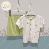 Bộ cài thẳng cộc Nous doux trắng cốm