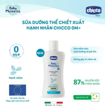 Sữa dưỡng thể chiết xuất Hạnh nhân Chicco 0M+ 200ml