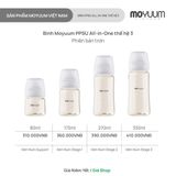 Bình sữa PPSU Moyuum Hàn Quốc thế hệ 3 - Mẫu trơn