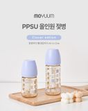 Bình sữa Moyuum Hàn Quốc Tím Clover