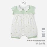 Bộ liền cộc màu trắng họa tiết quả lê Nous Premium