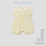 Body liền cộc vàng phối cổ trắng Nous Petit à petit