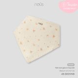 Yếm tam giác in hoạ tiết ( Be in hoa lá )