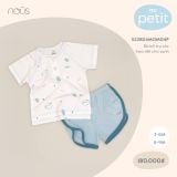 Bộ bổ trụ cộc nous petit họa tiết chó xanh