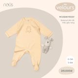 Bodysuit Nous Velours liền tất thêu gấu