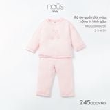 Bộ áo quần dài Nous Kids in hình gấu