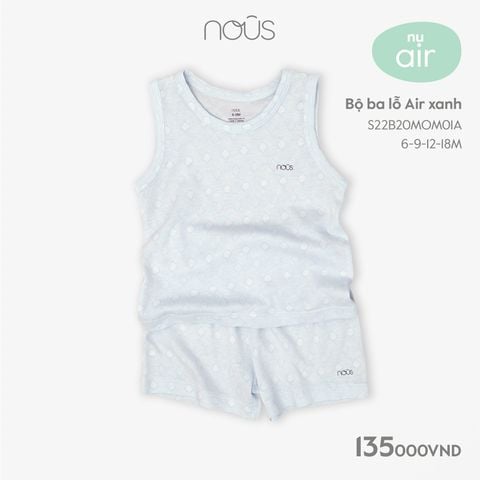 Bộ ba lỗ Nous Air xanh