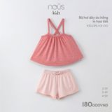 Bộ hai dây Nous Kid áo hồng in hoạ tiết