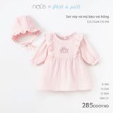 Set váy và mũ bèo vai hồng Nous