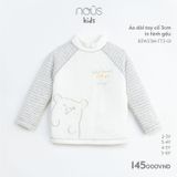 Áo dài tay Nous Kid cổ 3cm in hình gấu