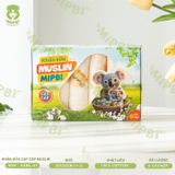 Khăn sữa xô nhăn cao cấp Mipbi ( 2 lớp )