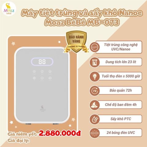 Máy tiệt trùng bình sữa Moaz BéBé MB073