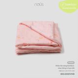 Khăn đa năng Nous Bamboo màu hồng hoạ tiết 120x120cm