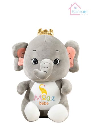 Gấu bông voi xám Moaz Bébé