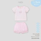 Bộ cộc chui đầu màu hồng Nous Party