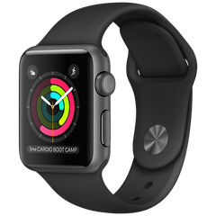 Apple Watch 2 38mm Space Gray Aluminum Case Sport - Black (MP0D2)