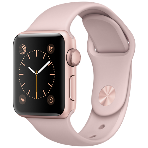 Apple Watch 2 38mm Rose Gold Aluminum Case Sport - Pink Sand (MNNY2)