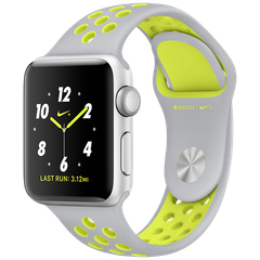 Apple Watch 2 38mm Aluminum Case Nike+ Sport - Silver/Volt (MNYP2)