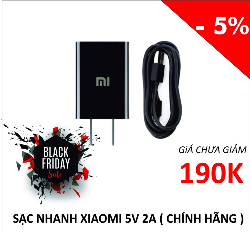 Sạc Nhanh Xiaomi 5V 2A (Chính Hãng)