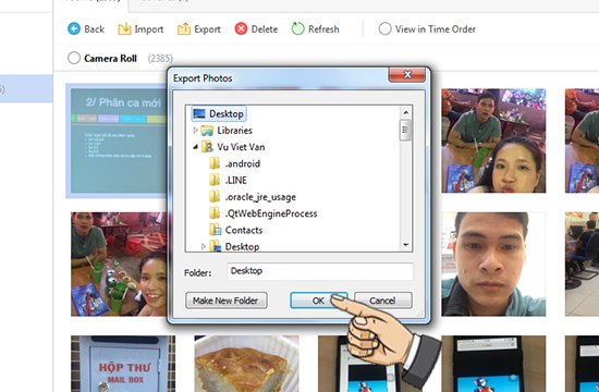 Copy ảnh từ iPhone sang máy tính bằng iTunes Copy ảnh từ iPhone sang máy tính bằng iTunes