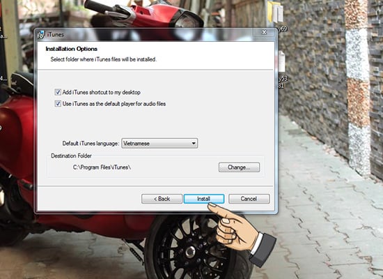 Copy ảnh từ iPhone sang máy tính bằng iTunes Copy ảnh từ iPhone sang máy tính bằng iTunes