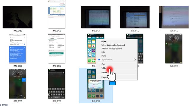 Copy ảnh từ iPhone vào máy tính Copy ảnh từ iPhone vào máy tính