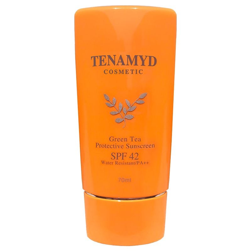  Kem chống nắng trà xanh SPF42/PA++ - TENAMYD GREEN TEA PROTECTIVE SUNSCREEN SPF42 WATER  RESISTANT/PA++/ Tuýp/ 70ml 