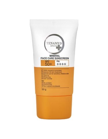  Kem chống nắng vật lý SPF50+/PA++++  TENAMYD DOCTOR MINERAL FACE CARE SUNSCREEN SPF50+/PA++++ 