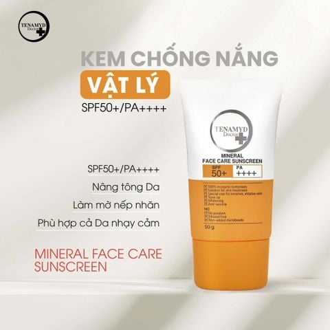  Kem chống nắng vật lý SPF50+/PA++++  TENAMYD DOCTOR MINERAL FACE CARE SUNSCREEN SPF50+/PA++++ 