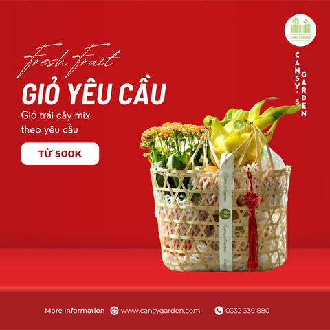 Giỏ Trái Cây Theo Yêu Cầu