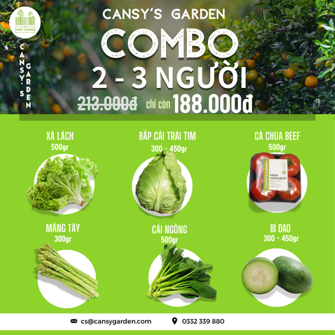 COMBO Gia Đình 2 - 3 Người