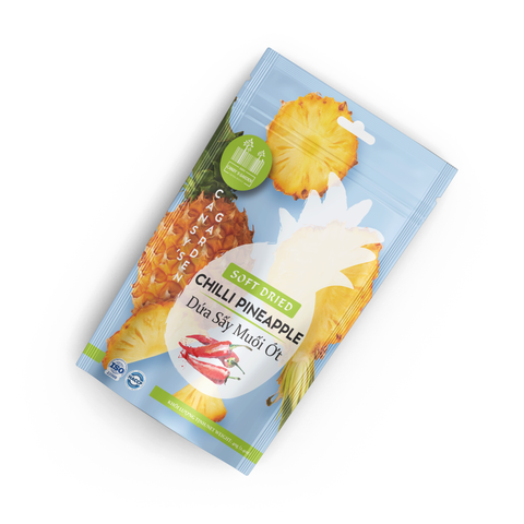 Túi 40gr - Vị Muối Ớt Dứa Sấy Dẻo