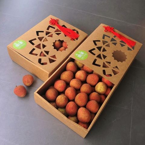Vải Tim Hồng Hộp 2Kg