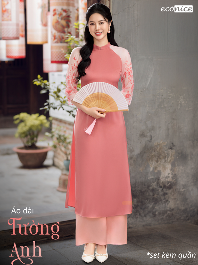 Set áo dài cách tân nữ Econice Tường Anh