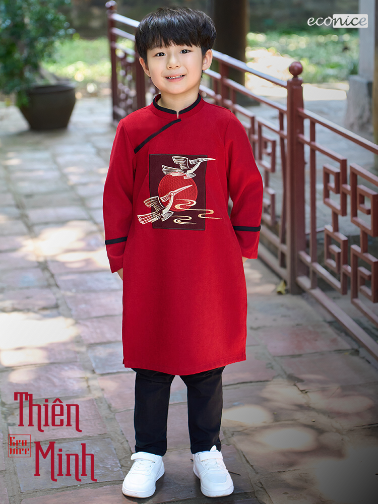 Áo dài cách tân bé trai Econice Thiên Minh