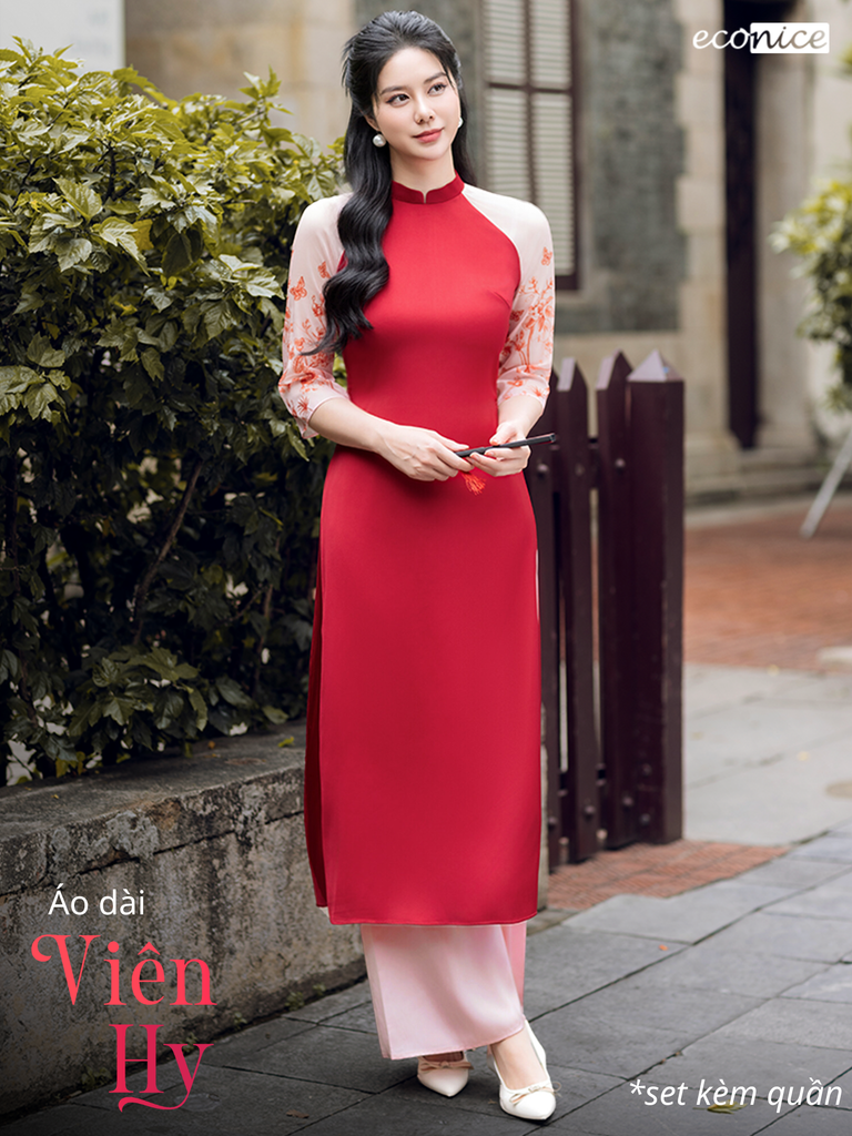 Set áo dài cách tân nữ Econice Viên Hy