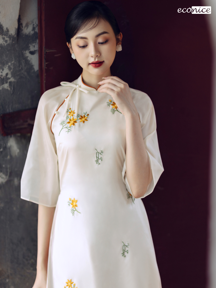 Set áo dài cách tân nữ Econice Tường San
