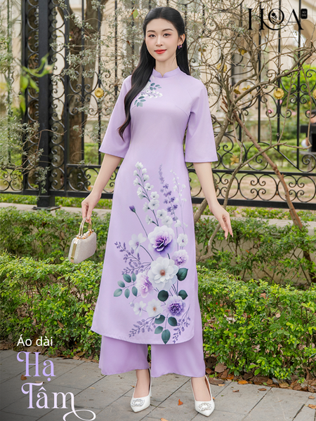Set áo dài cách tân nữ HOA Hạ Tâm
