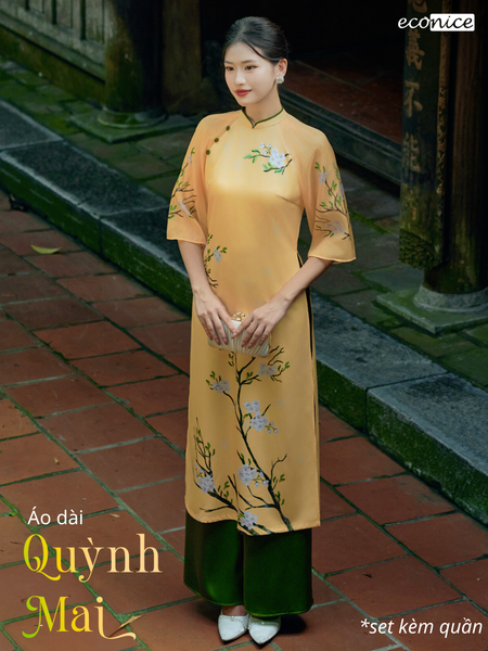 Set áo dài cách tân nữ Econice Quỳnh Mai