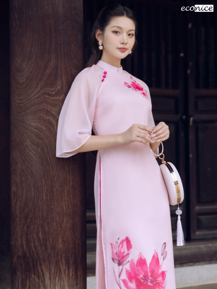 Set áo dài cách tân nữ Econice Hy Nguyệt