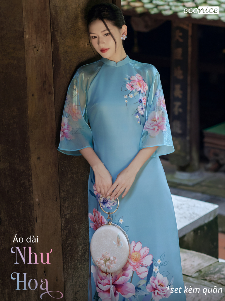 Set áo dài cách tân nữ Econice Như Hoa