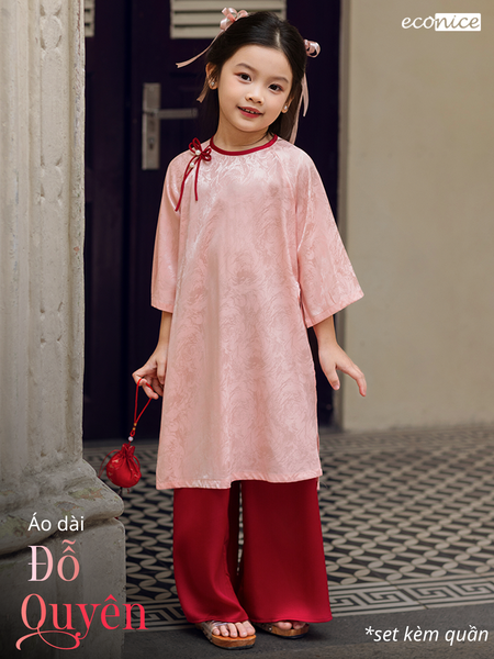 Áo dài cách tân bé gái Econice Đỗ Quyên