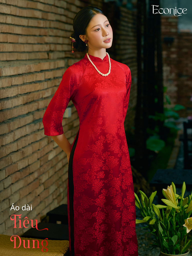 Set áo dài cách tân nữ Econice Tiêu Dung